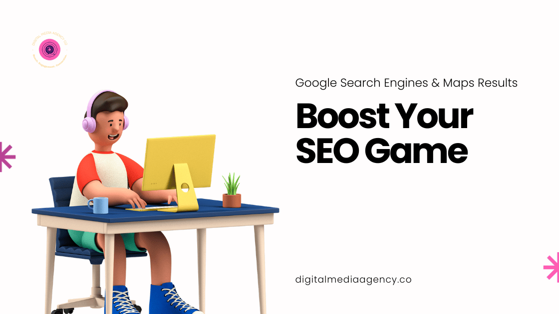 Blue White 3D Design: Boost your SEO Game